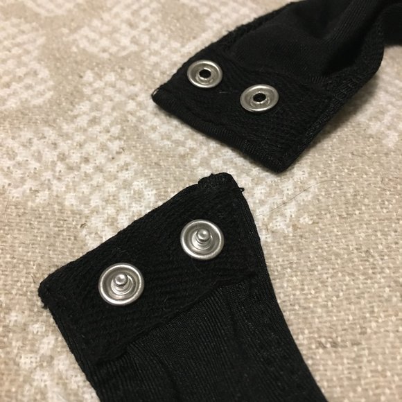 Black Stretchy Thong Bodysuit Shaper - Picture 7 of 14